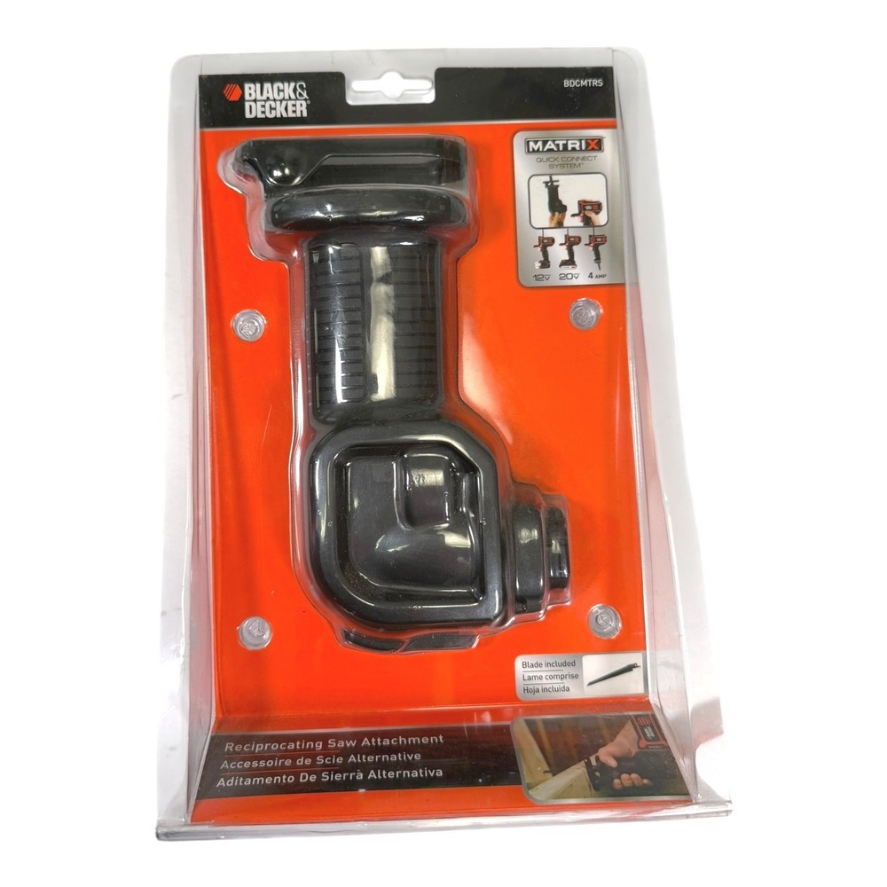 Black & Decker Black Reciprocating Saw Attachment BDCMTRS Matrix System DIY